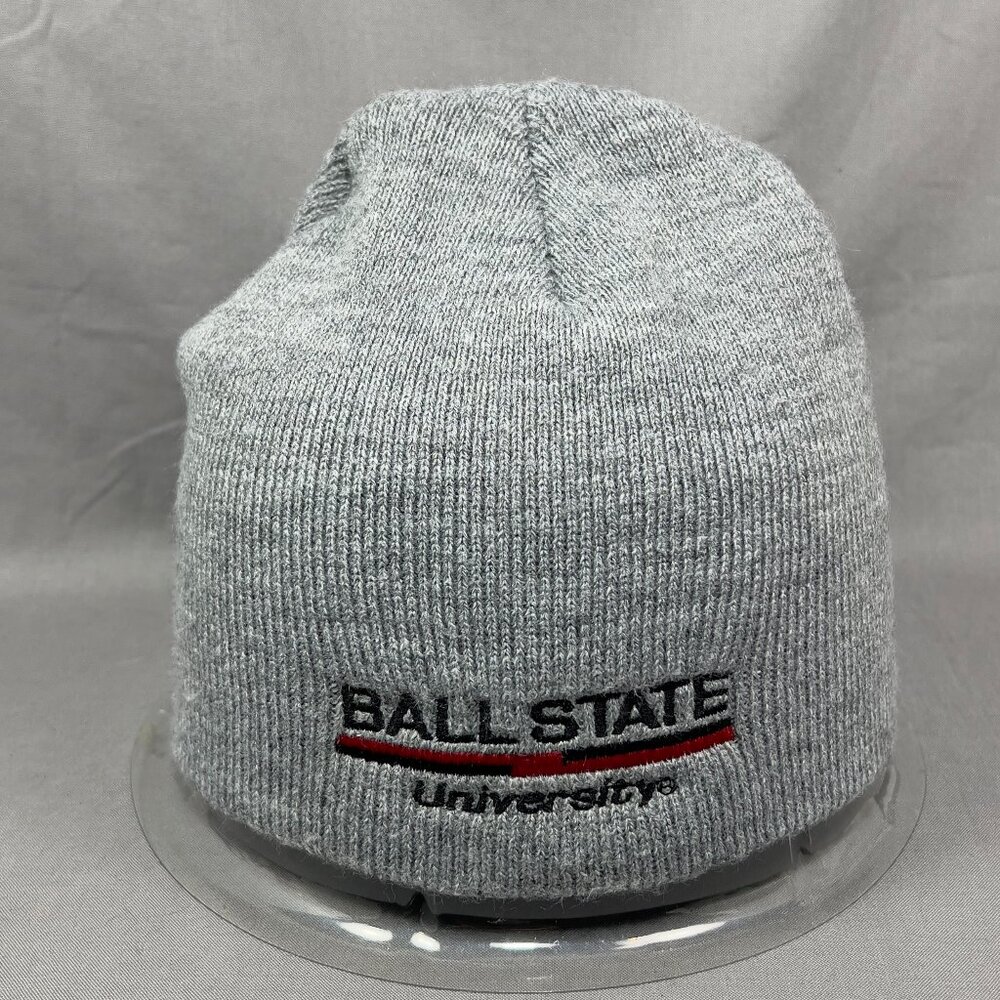 LogoFit Ball State Beanie Hat Skull Cap Cardinals Gray Knit Winter Child Boys